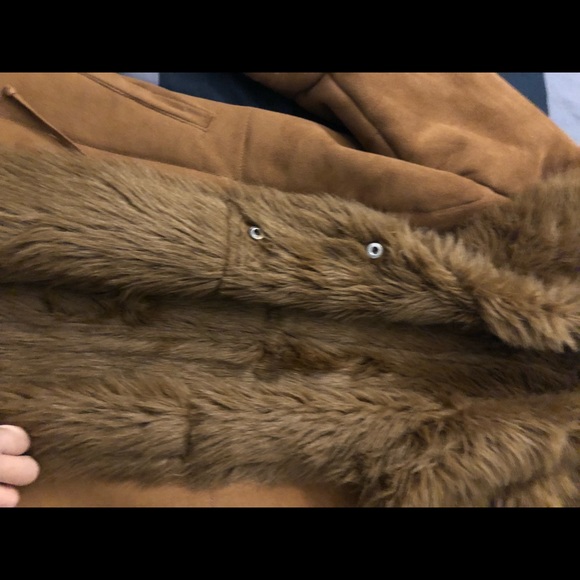 Jones New York faux suede/fur jacket . - Picture 4 of 5